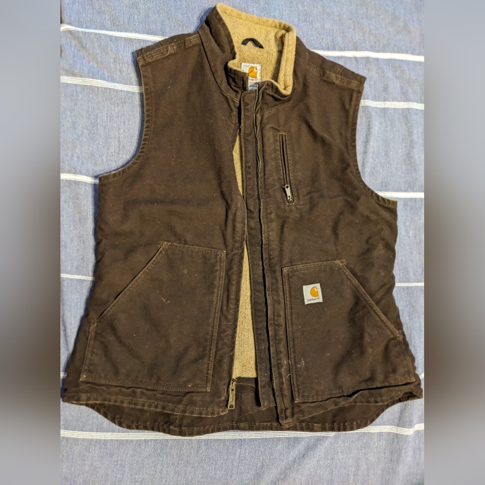 Carhartt Women's Vest Chocolate Brown Size Medium